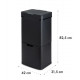 Сміттєвий бак Royal Trash Matte Black Sensor 72 літри з неіржавкої сталі(10035365)
