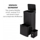 Сміттєвий бак Royal Trash Matte Black Sensor 72 літри з неіржавкої сталі(10035365)