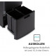 Сміттєвий бак Royal Trash Matte Black Sensor 72 літри з неіржавкої сталі(10035365)