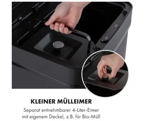 Сміттєвий бак Royal Trash Matte Black Sensor 72 літри з неіржавкої сталі(10035365)