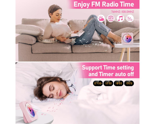 Портативний настільний CD-плеєр Bluetooth 5.1 з динаміками Hi-Fi та пультом дистанційного керування