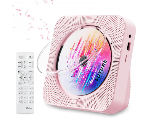Портативний настільний CD-плеєр Bluetooth 5.1 з динаміками Hi-Fi та пультом дистанційного керування