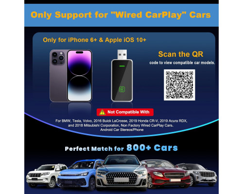 Бездротовий адаптер Carplay для iPhone