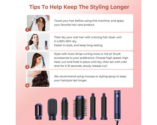 Стайлер для укладання волосся Atopskins Airstyler 6 в 1