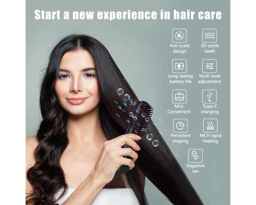 Портативна щітка-випрямляч Go Brush Pro