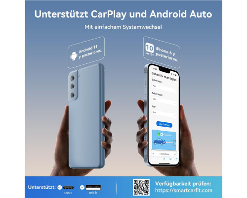 Бездротовий адаптер KUKIHO 2-в-1 для Carplay та Android