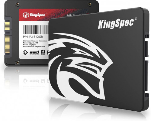 Внутрішній SSD-накопичувач KingSpec 512 ГБ (2.5 дюйми)