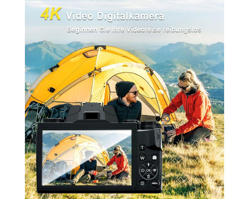 Цифровий фотоапарат Fine Life Pro з 4-дюймовим сенсорним екраном