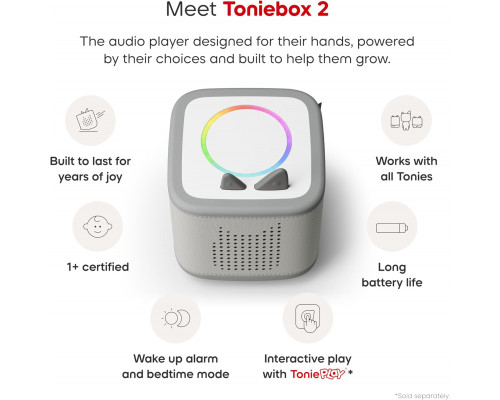 Дитячий аудіоплеєр Toniebox Starter Set (сірий)