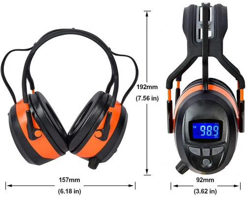 Захисні навушники Gardtech з радіо/Bluetooth/FM та шумозаглушенням 29 дБ для стрільби та косіння