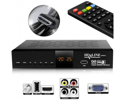 Цифровий супутниковий HD-ресивер HD-Line Echosat 20500 S