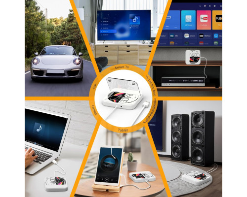 Автомобільний CD-плеєр Micocious з портами USB та AUX