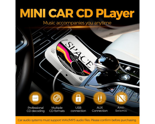 Автомобільний CD-плеєр Micocious з портами USB та AUX