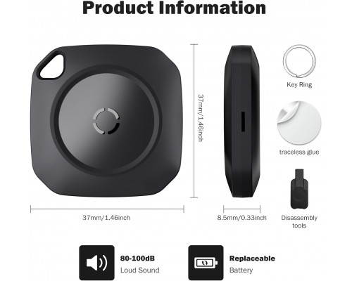 Розумні Bluetooth-трекери weTag для iPhone та Apple Find My(6 шт)