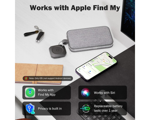 Розумні Bluetooth-трекери weTag для iPhone та Apple Find My(6 шт)