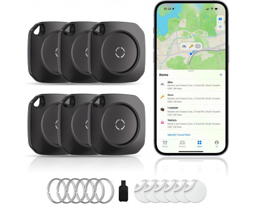 Розумні Bluetooth-трекери weTag для iPhone та Apple Find My(6 шт)