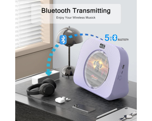 Настільний CD-плеєр з Bluetooth та подвійними Hi-Fi динаміками