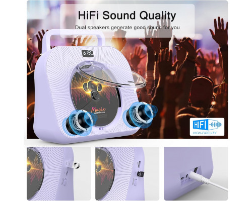 Настільний CD-плеєр з Bluetooth та подвійними Hi-Fi динаміками