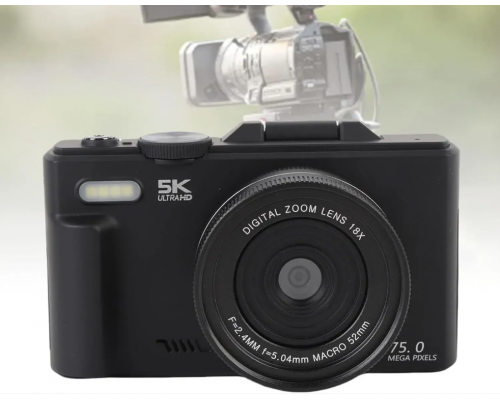 Цифрова ретро-камера 5K 75MP, Wi-Fi