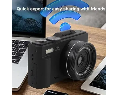 Цифрова ретро-камера 5K 75MP, Wi-Fi