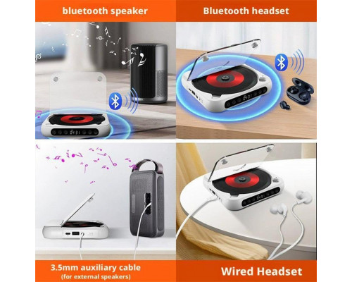 Портативний CD-плеєр Generic з Bluetooth та РК-дисплеєм
