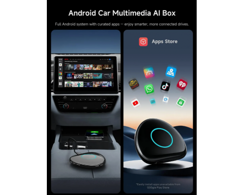 Бездротовий адаптер CarPlay з 4G LTE та GPS-трекінгом