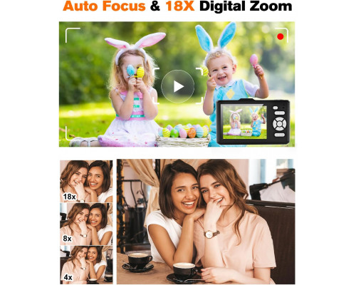 Портативна цифрова камера 4K 64MP з IPS 2.8