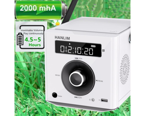 Портативний CD-плеєр HANLIM 20 Вт (акумулятор 2000 мА·год та пульт ДК)