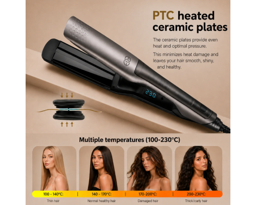 Паровий випрямляч для волосся Golden Goods SteamPod Pro Platinum 230°C