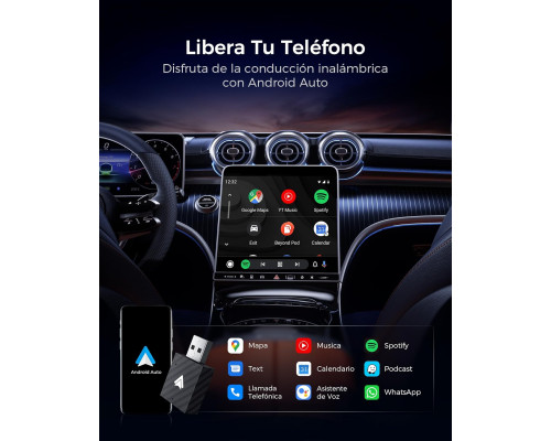 Бездротовий адаптер WityEye CarPlay & Android Auto 2-в-1 USB