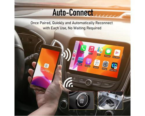 Бездротовий адаптер Alxum CarPlay (Wi-Fi 5.8 ГГц та Bluetooth)