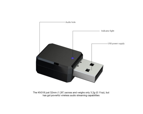 Bluetooth-адаптер ADIUM з роз'ємом AUX 3,5 мм