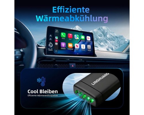 Бездротовий адаптер для CarPlay та Android Auto сумісний з iOS 10+ та Android 11+