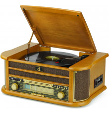 Вінтажний музичний центр 5-в-1 з AM/FM-радіо