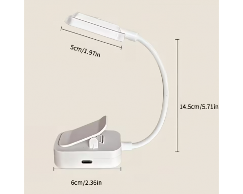 Портативна лампа для читання з USB зарядкою