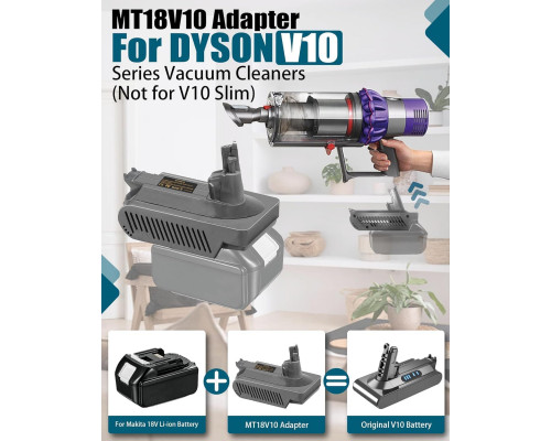 Адаптер батареї TEPULAS for Dyson V10 для Makita