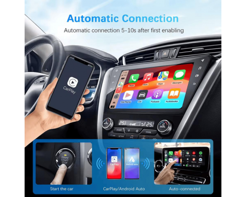 Адаптер для бездротового Apple CarPlay / Android Auto