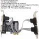 Адаптер PCI Express RS232  Dilwe