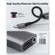 Адаптер Stouchi 2-в-1 USB C на 3,5 мм для заряджання навушників