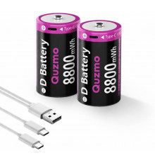 Акумуляторні батарейки 8800mWh з USB-C зарядкою (комплект 2 шт)