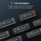 Автомагнітола Avylet з 7 світлодіодними кольорами, Bluetooth 5.0
