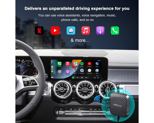 Автомобільний CarPlay Box з бездротовим підключенням та TF-картою