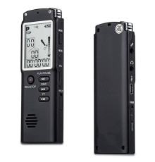 Багатофункціональний диктофон 64GB з РК-дисплеєм та MP3-плеєром