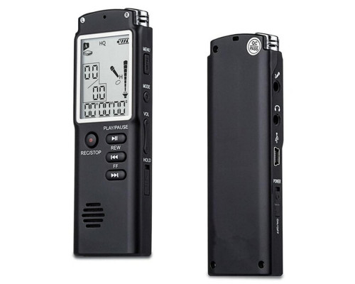 Багатофункціональний диктофон 64GB з РК-дисплеєм та MP3-плеєром