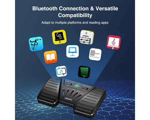Бездротова Bluetooth-педаль LEKATO для перегортання сторінок