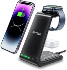 Бездротова зарядна станція Intoval 3 в 1 для iPhone