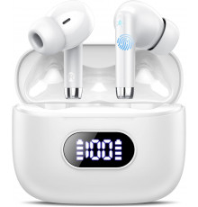 Бездротові Bluetooth-навушники FAMOO S25-WT, 40H, Deep Bass Білі