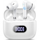 Бездротові Bluetooth-навушники FAMOO S25-WT, 40H, Deep Bass Білі