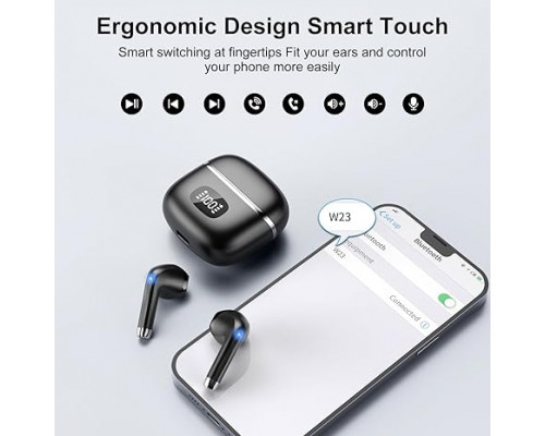 Бездротові Bluetooth-навушники POMUIC W23 з мікрофоном із шумопоглинанням IPX7