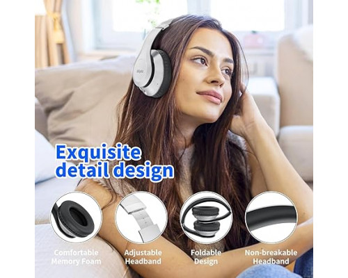 Бездротові Bluetooth-навушники Uliptz WH203A сріблясті